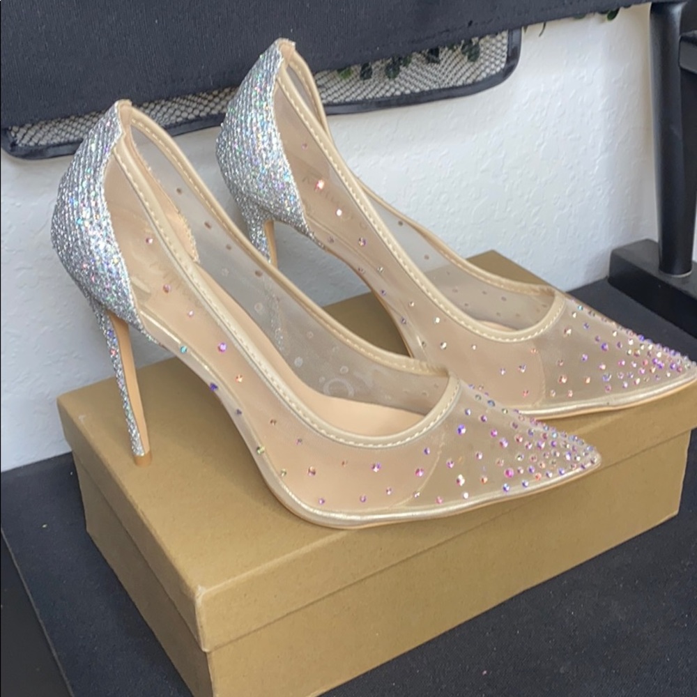 Embellished high heels